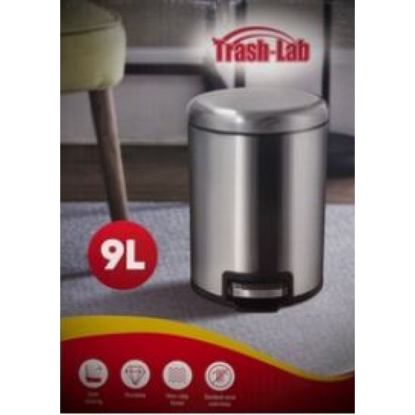 STAINLESS STEEL ROUND PEDAL BIN WITH SOFT CLOSING - Image 3